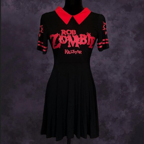 Killstar Dead City Skater Dress - Picture 3 of 9